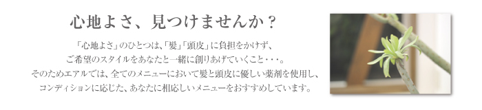 心地良さ、見つけませんか？